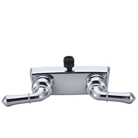 Dura Faucet close-up of teapot lever handles offering smooth temperature control