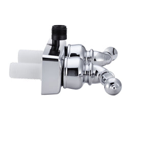 Dura Faucet side profile showing 3.9 inch projection for compact shower fit