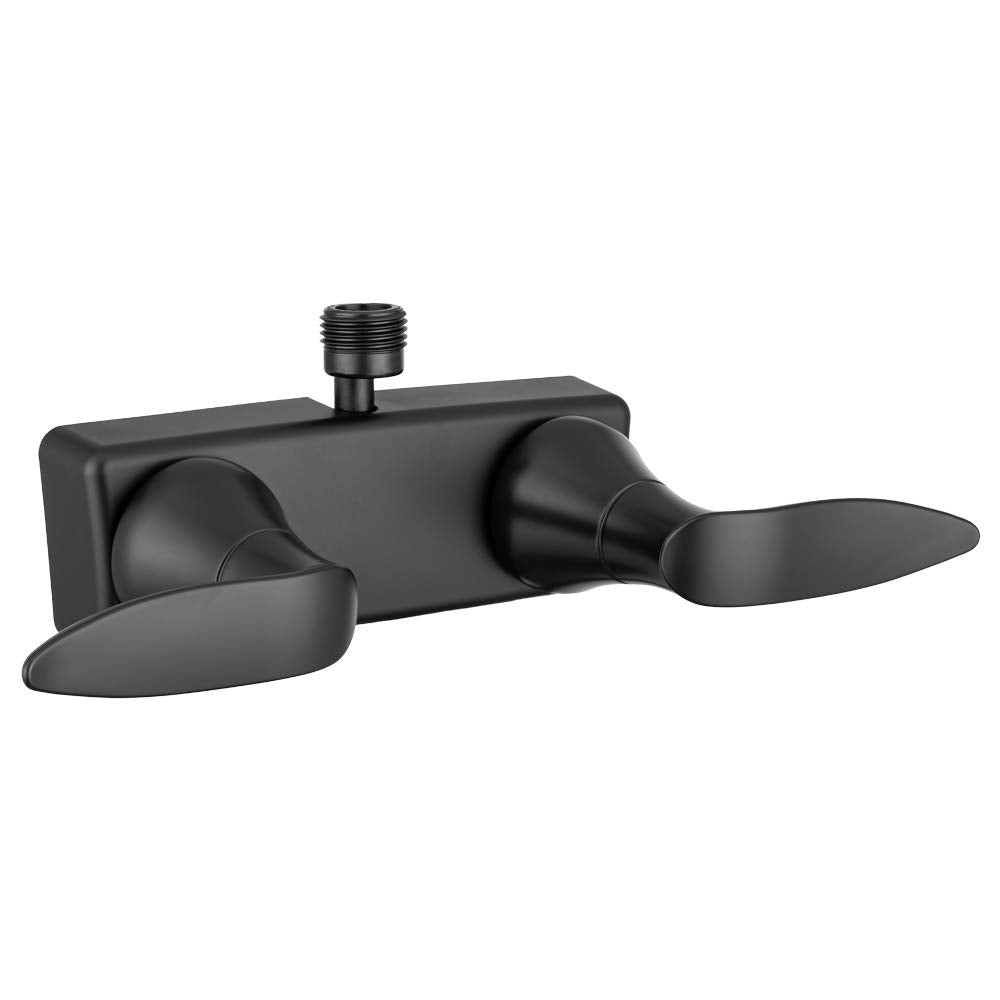 Dura Faucet DF-SA100LH-MB front view showing compact diverter for easy replacement