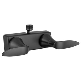 Dura Faucet DF-SA100LH-MB front view showing compact diverter for easy replacement