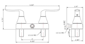 Dura Faucet next to common hand tools showing DIY installation scale