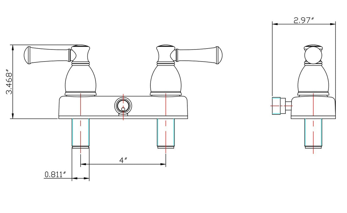 Dura Faucet diverter and hose connection demonstrating compatibility with standard shower hoses benefit