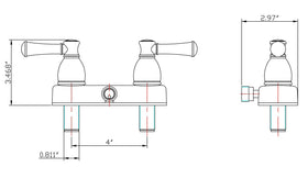 Dura Faucet diverter and hose connection demonstrating compatibility with standard shower hoses benefit