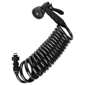 Dura Faucet front view showing sprayer and compact profile for easy outdoor rinsing
