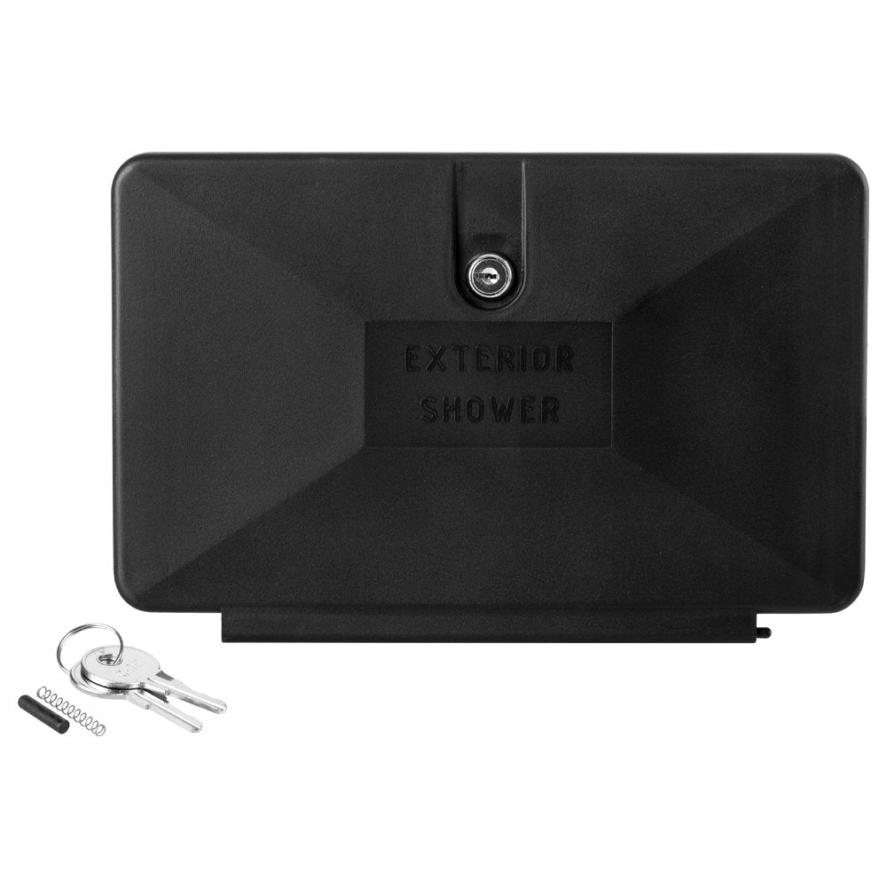 Dura Faucet front view door closed showing clean exterior protection