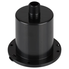 Dura Faucet side profile mounted on RV exterior showing weather-ready finish advantage