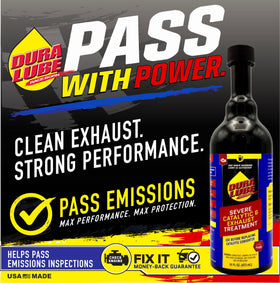 DURA LUBE being poured into a gas tank for easy maintenance