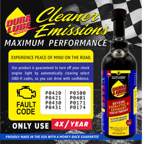 DURA LUBE next to measuring cup showing correct dosage and volume control