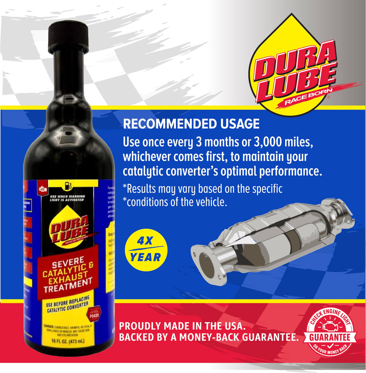 DURA LUBE bottle beside a ruler to show 16 oz size and scale