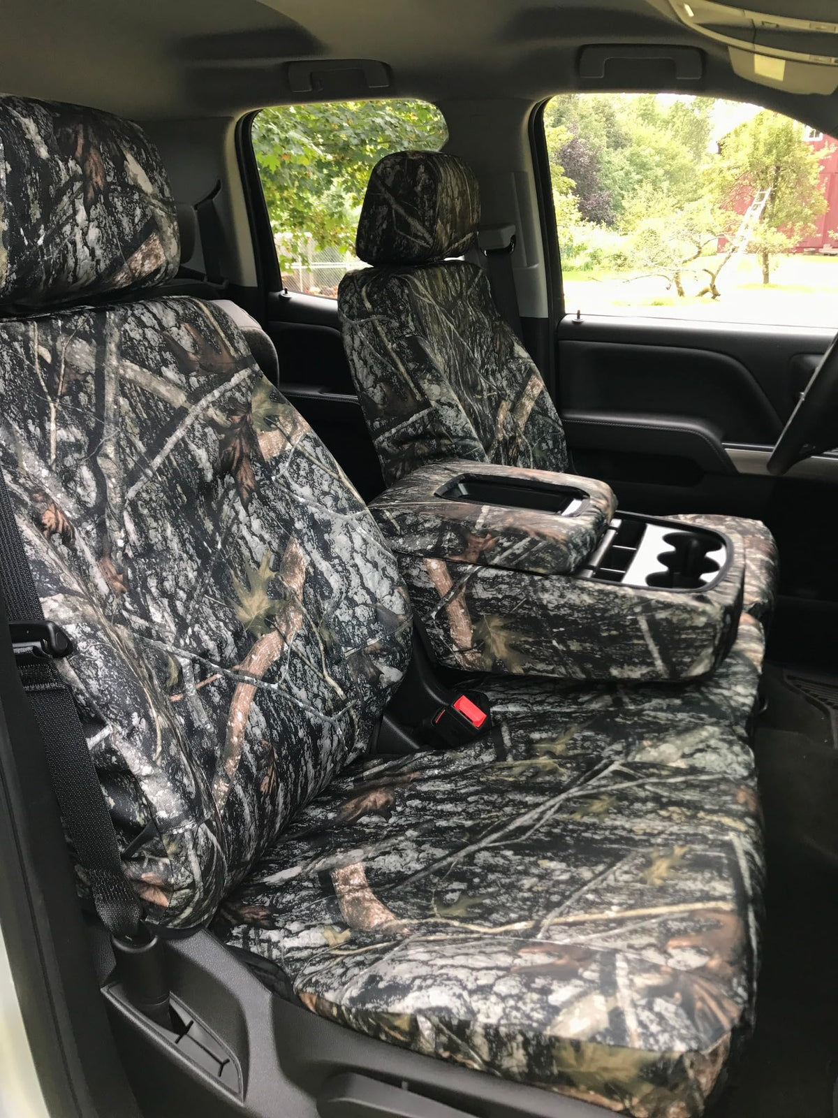 Durafit front bench cover on Silverado showing tailored fit and protection