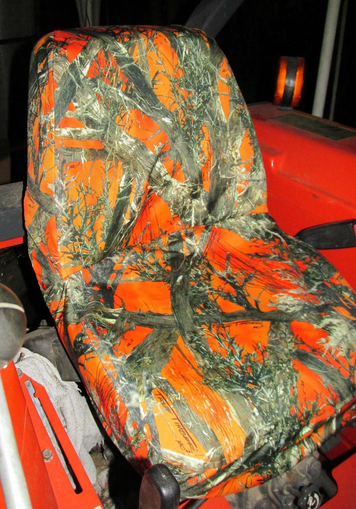 Durafit Seat Covers front view on Kubota seat showing exact-fit protection and weather resistance