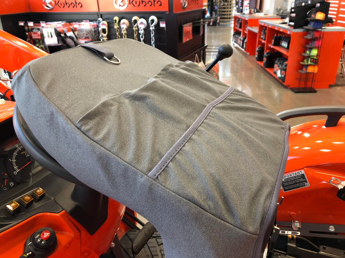 Durafit Seat Covers close-up of dark gray twill texture showing breathable comfort