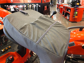 Durafit Seat Covers close-up of dark gray twill texture showing breathable comfort
