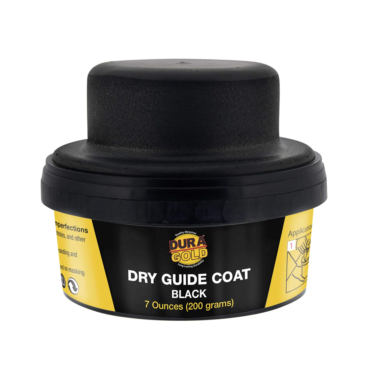 Dura-Gold front packaging showing kit and applicator, highlights quick defect detection