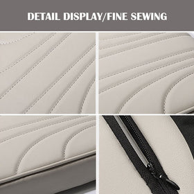 DURASIKO armrest pad installed on console providing ergonomic support while driving