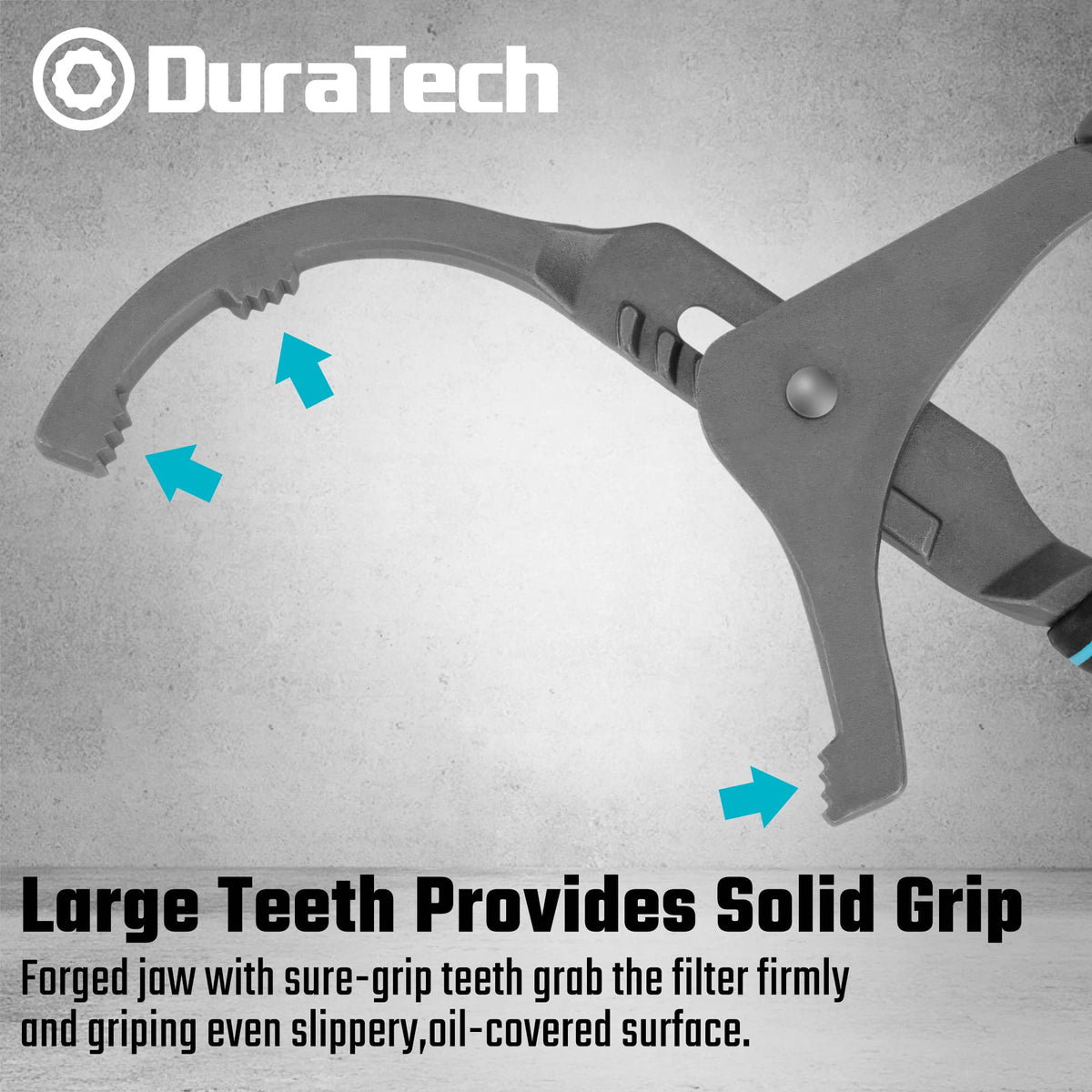 DURATECH ergonomic bi-material handle on 12-inch plier for reduced hand fatigue