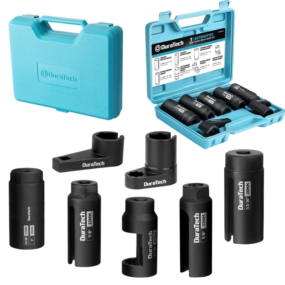 DURATECH front packaging and storage case showing organized set and portability benefit