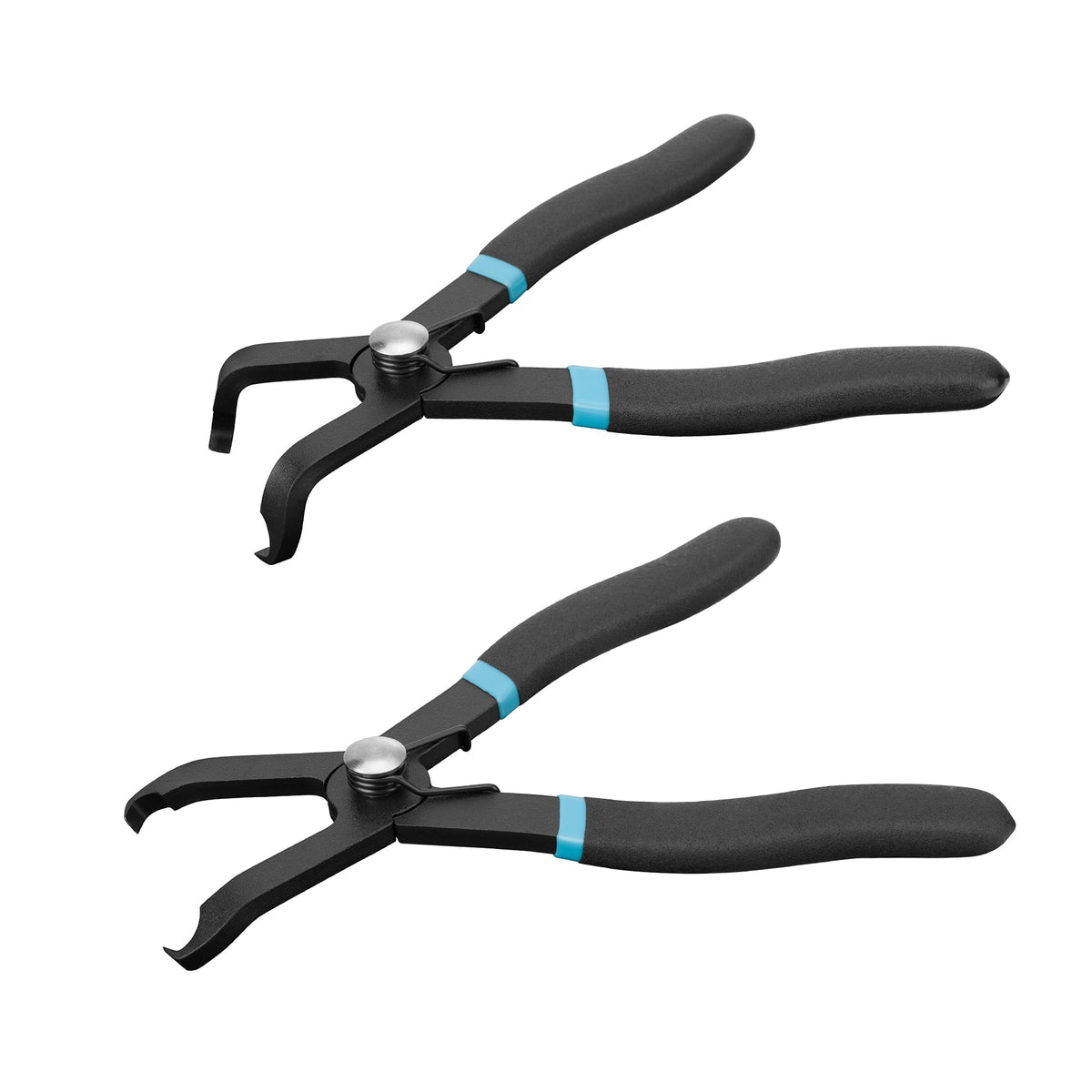 DURATECH front view of pliers set showing both angled jaws and compact design