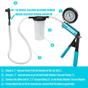 DURATECH hoses and adapters laid out for versatile connections