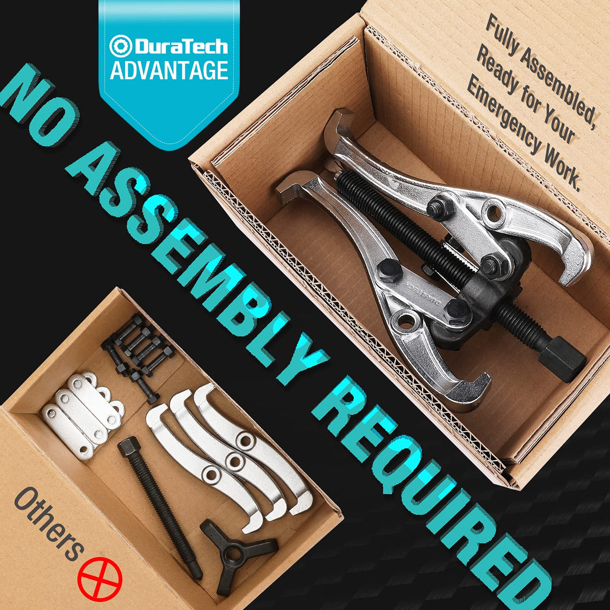 DURATECH close-up of chrome-plated jaws highlighting corrosion resistance and precise grip
