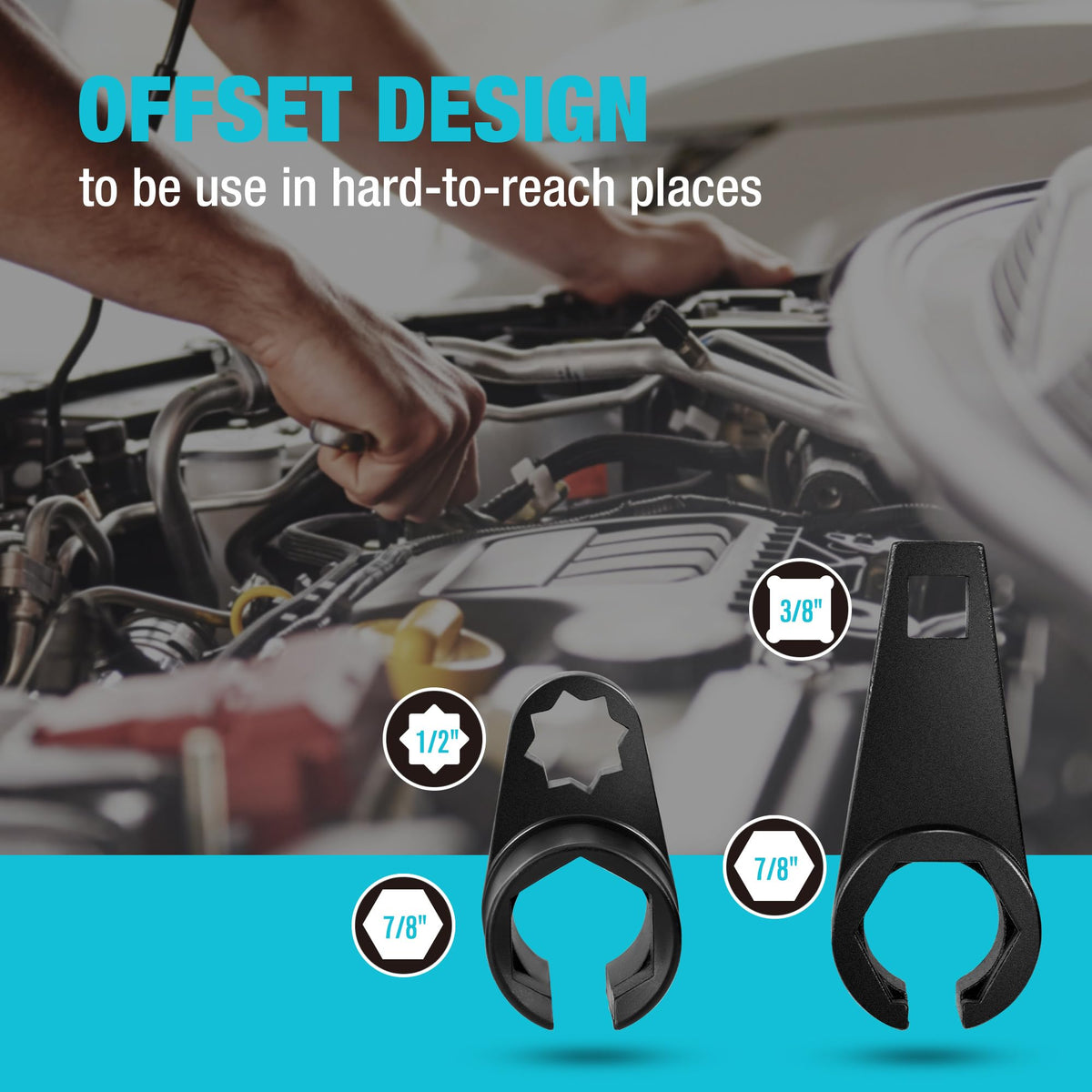DURATECH long oxygen sensor socket detail protecting sensor wiring during removal