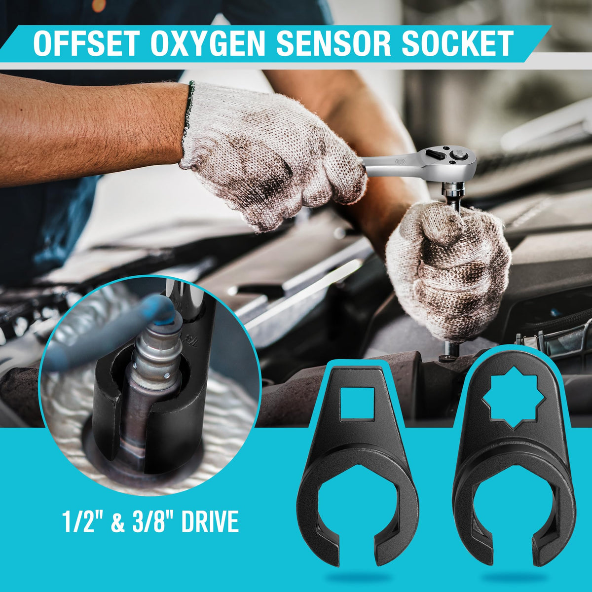 DURATECH long socket closeup showing length for deep sensor access