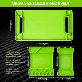 DURATECH medium tray top detail highlighting grooves and organized tool layout benefit