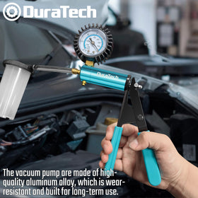 DURATECH transparent reservoir jar with fluid for visual monitoring