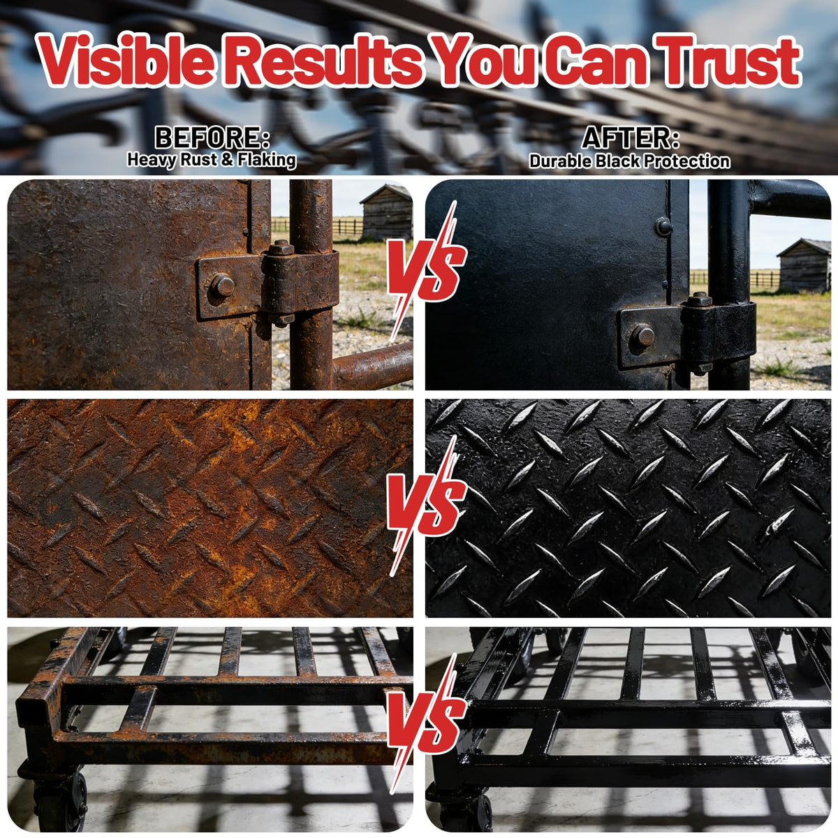 Duraxell on trailer frame illustrating durable outdoor rust prevention