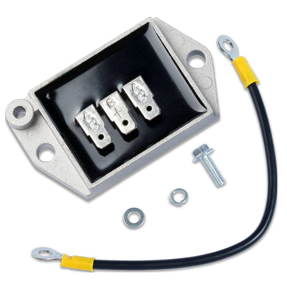 Dusledel regulator front view showing mounting and plug, delivers reliable replacement