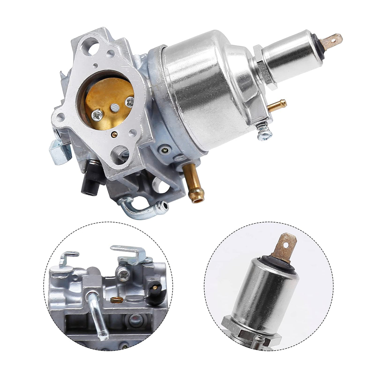 DUZFOREI carburetor next to ruler showing size and compatibility benefit