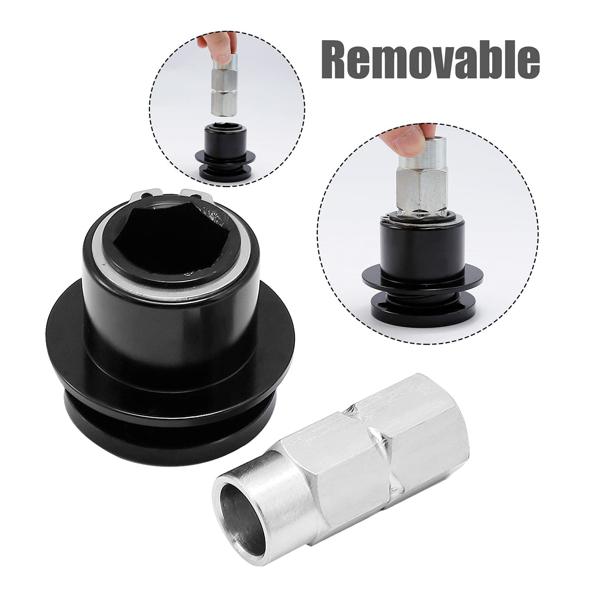 DUZFOREI side profile highlighting hub thickness and durable black finish