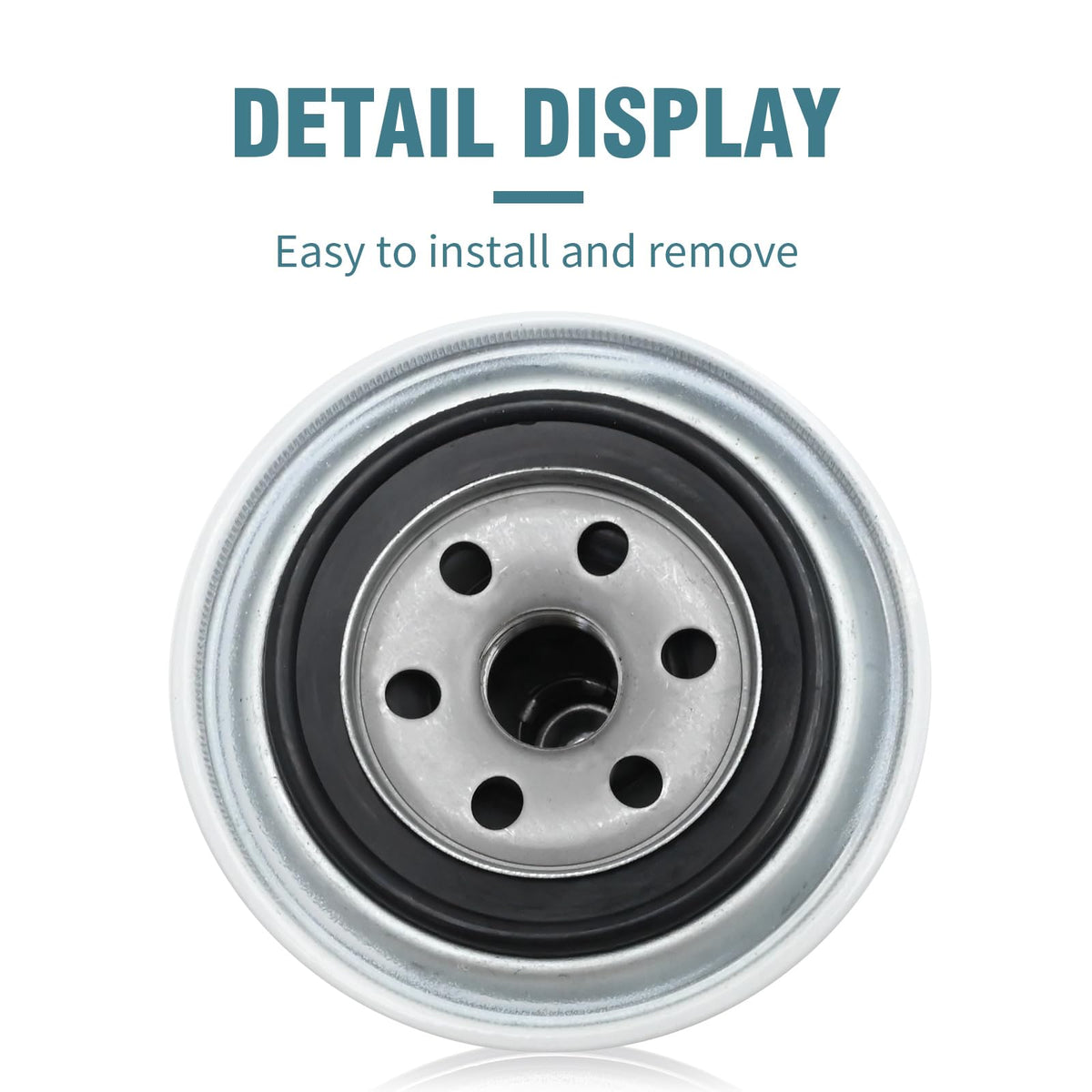 DUZFOREI filter beside ruler showing dimensions for correct fitment benefit