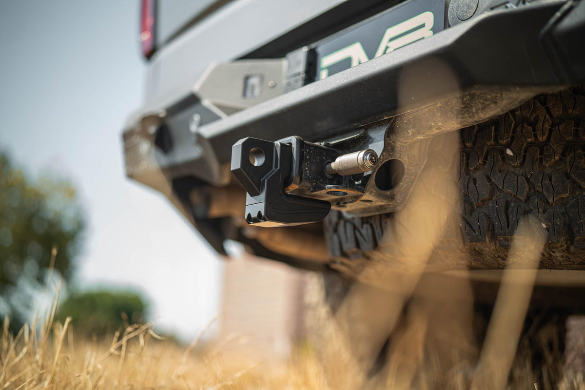 DV8 Offroad side profile highlighting low-profile design and clearance benefit