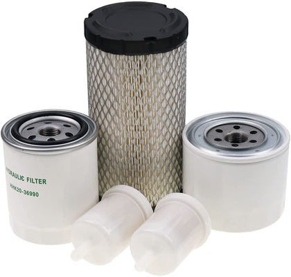 DVPARTS filter kit front packaging showing all included filters and clear compatibility
