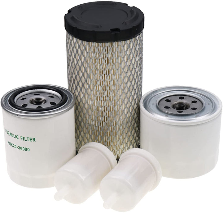 DVPARTS filter kit front packaging showing all included filters and clear compatibility