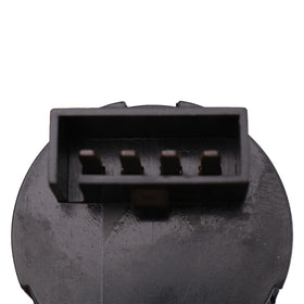DVPARTS ignition switch beside ruler for scale showing compact dimensions and fit confirmation