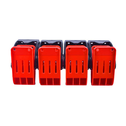 DWSFADA front view of four clamps showing durable design and organized storage