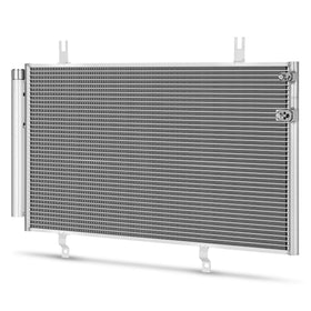 DWVO A/C condenser front view showing mounting points and OEM fit for easy replacement