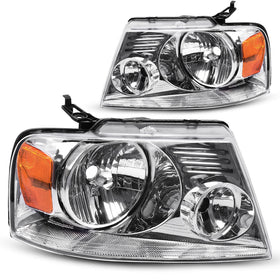 DWVO front assembly chrome housing with amber reflector showing clean styling and fit