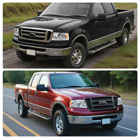DWVO headlights installed on Ford F-150 showing restored vehicle front visibility