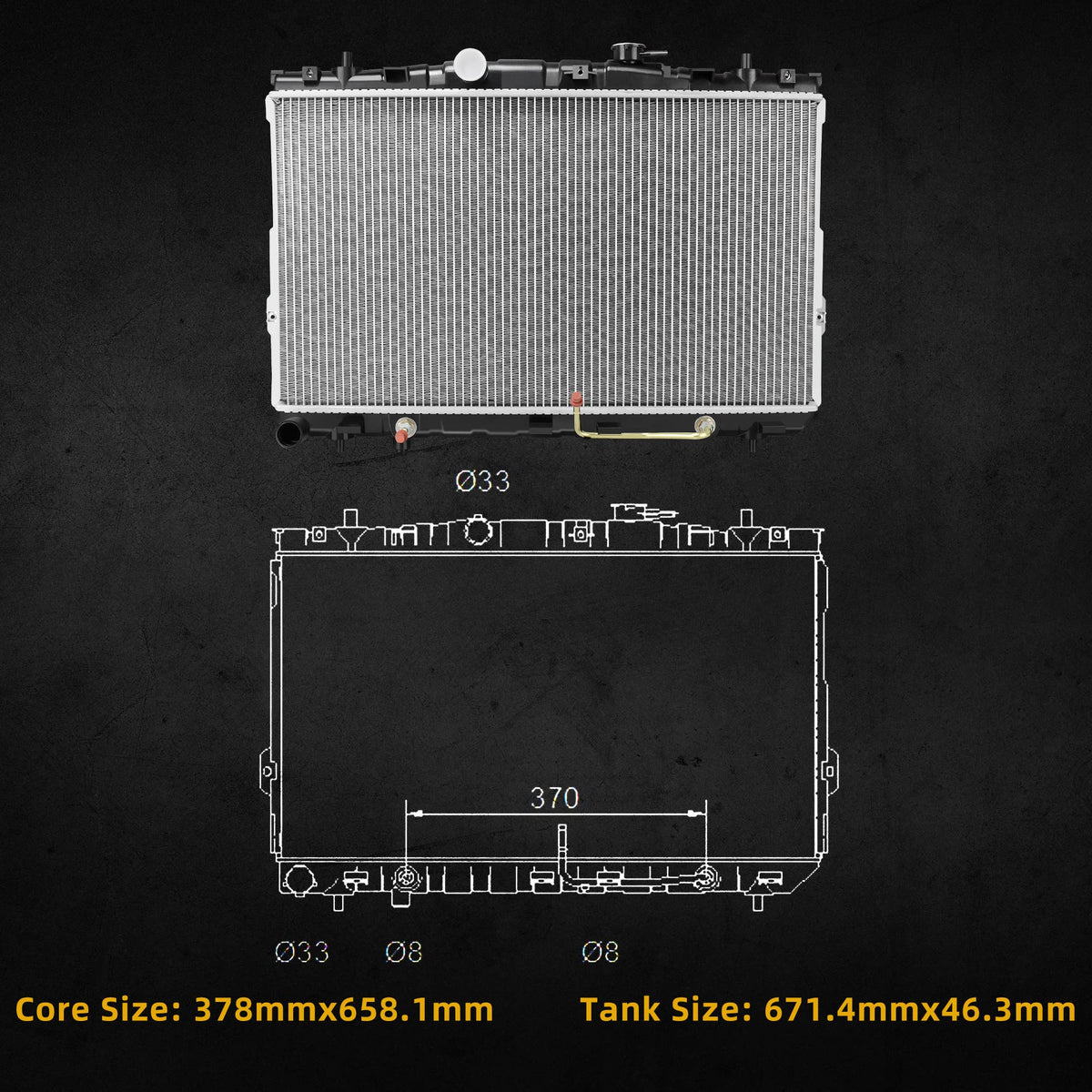DWVO packaging with corner foam protecting radiator from shipping damage benefit