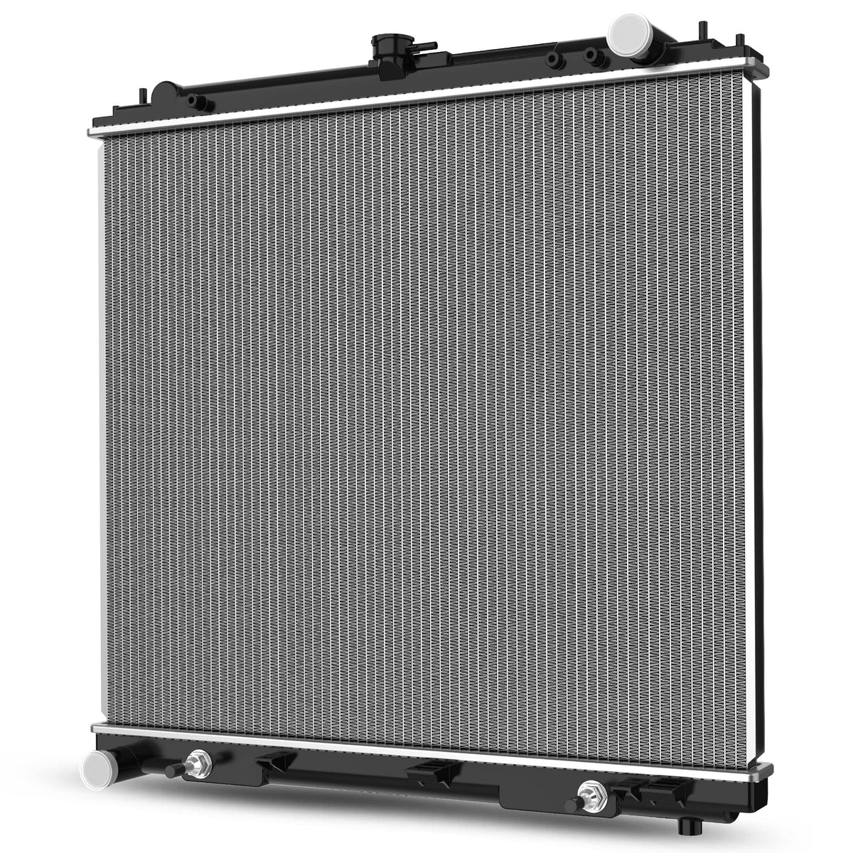 DWVO front view radiator showing full fit and clean finish for reliable replacement