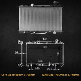 DWVO radiator packaged with foam supports protecting unit during shipping
