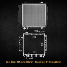 DWVO radiator protective corner foam in packaging to prevent damage