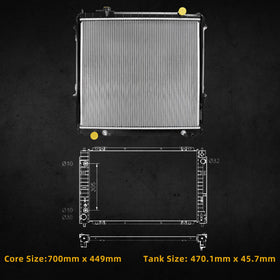 DWVO radiator packaged with foam corners preventing shipping damage