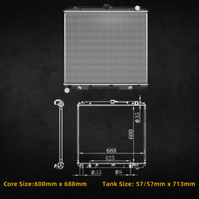 DWVO radiator secured in foam packaging protecting unit from shipping damage