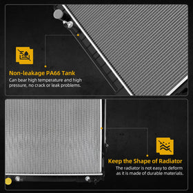 DWVO inlet and outlet PA66 GF30 tank detail showing reinforced construction