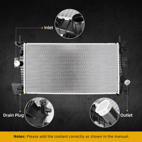 DWVO radiator next to measuring tape demonstrating exact fitment benefit