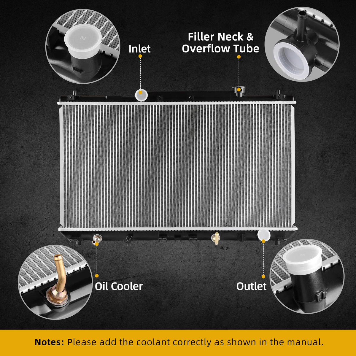 DWVO radiator beside ruler illustrating compact size and correct dimensions